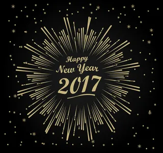 2017时尚烟花背景艺术字体素材