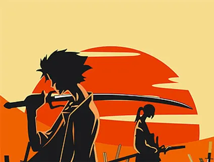 日本武士和太阳矢量素材 日本武士和太阳矢量素材