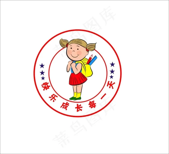 卡通插画背景矢量素材cdr矢量模版下载