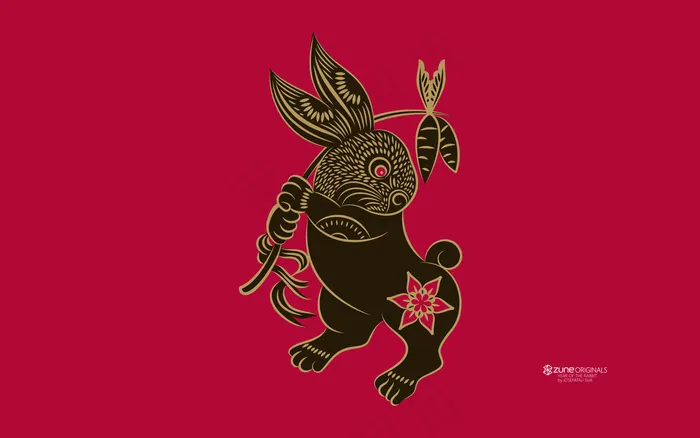 剪纸兔子
