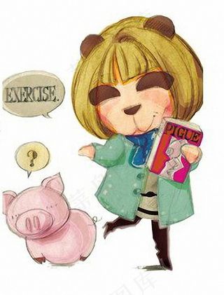 位图 靓仔装 T恤图案 插画 手绘...