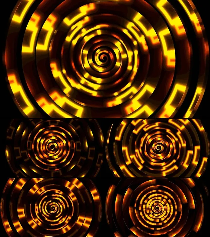 酒吧夜场动感金色光效LED高清舞台...