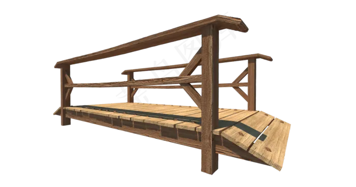 木架桥木桥psd素材免扣