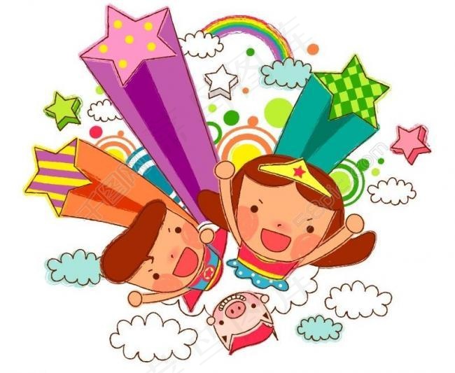 卡通儿童插画图片