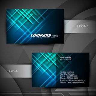 高档大气精致简洁名片设计模板