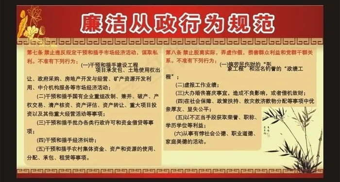 党风廉政图片cdr矢量模版下载