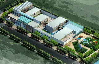 学校建筑群鸟瞰效果图设计