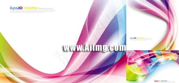 缤纷图案线条背景矢量素材