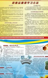 政治数学 学习板报图片