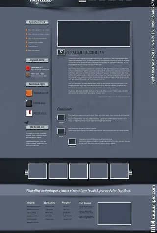 国外网站模块图片