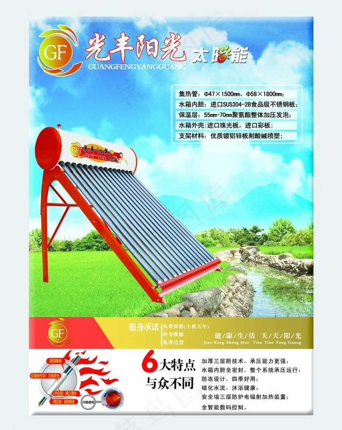 环境优雅的太阳能展板图片(1701X2268(DPI:72))psd模版下载