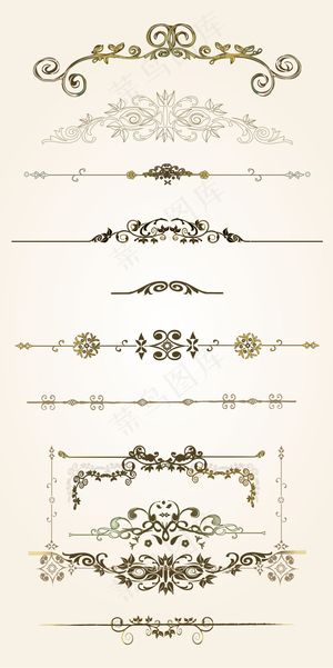 高端欧式花纹复古装饰主图背景素材