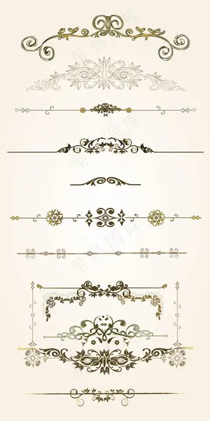 高端欧式花纹复古装饰主图背景素材