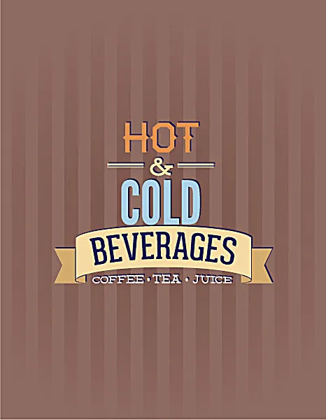 竖条背景饮料单模板eps,ai矢量模版下载