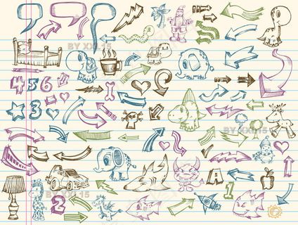 一个收集手绘1矢量元素