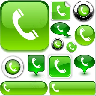 绿色按钮标签精致