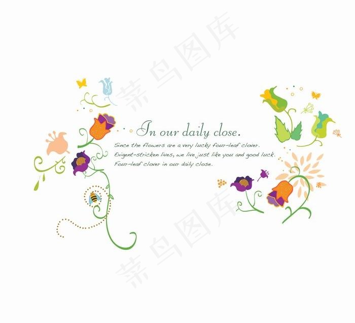 韩国花卉植物矢量图库28eps,ai矢量模版下载