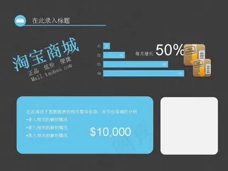 淘宝商城市场解析PPT模板