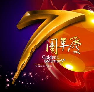 7周年庆海报模板