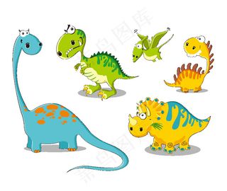 恐龙矢量图