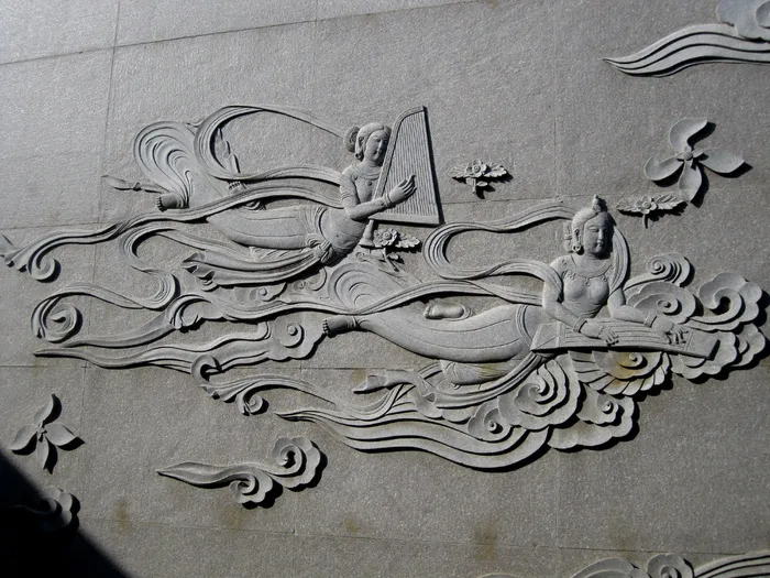 飞天浮雕图片