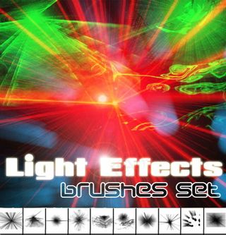 高清晰装饰炫光PS笔刷