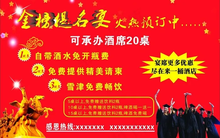 金榜提名宴图片cdr矢量模版下载