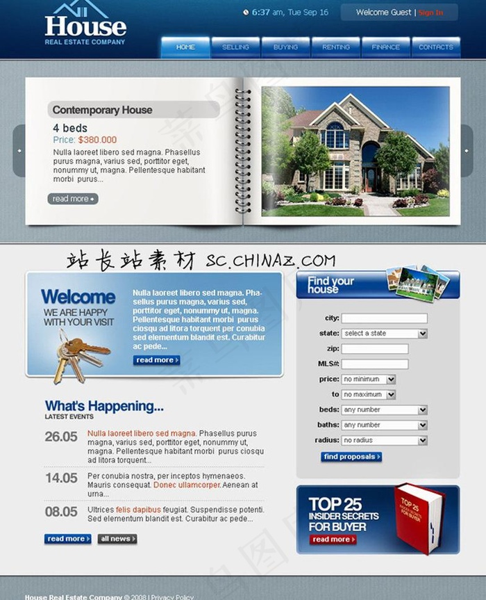 房地产公司模板图片