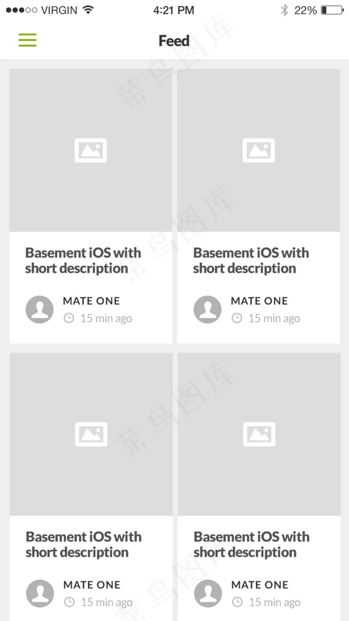 社交app网页psd模版下载