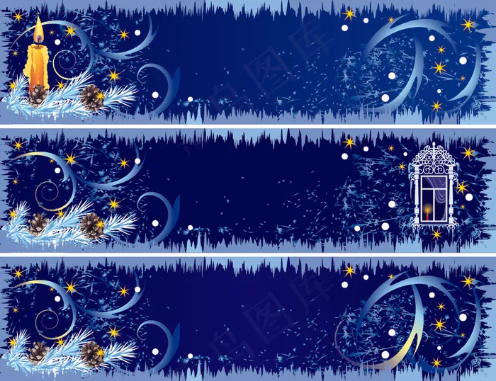 圣诞节banner矢量图下载eps,ai矢量模版下载