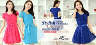 百搭纯色百褶裙