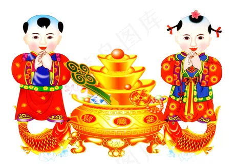 招财童子图素材