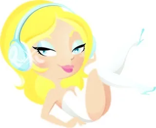 性感美女矢量图 充满了诱惑