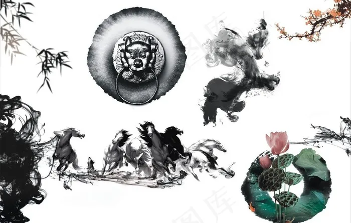 古典素材图片cdr矢量模版下载