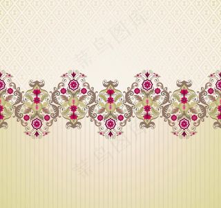 欧式花纹背景图片