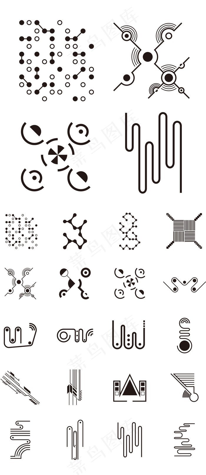 2017科技感抽象线条点状矢量素材