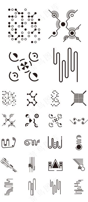 2017科技感抽象线条点状矢量素材