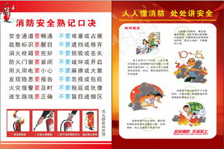 消防安全 宣传单