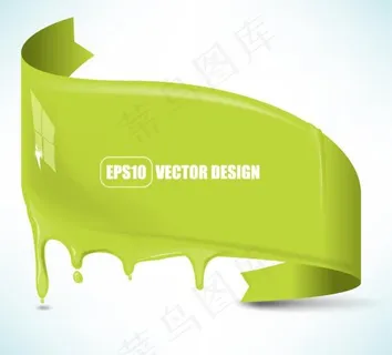 流淌的颜料矢量素材二