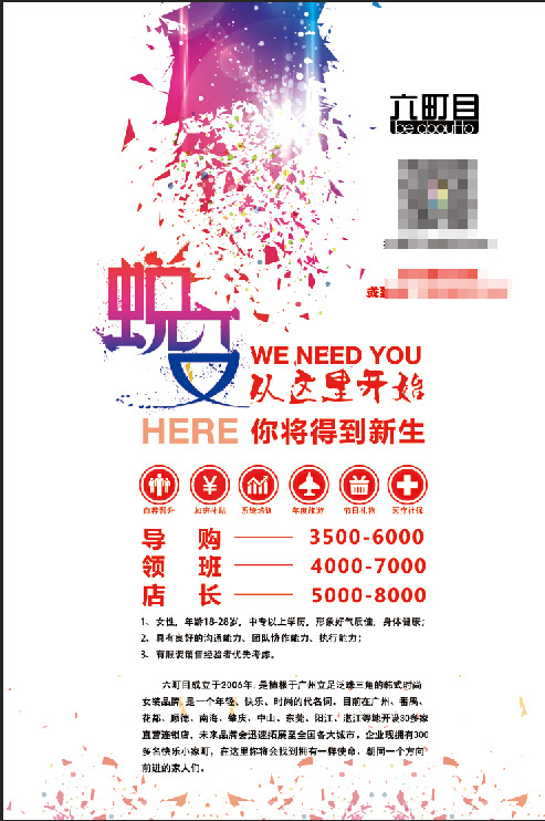 招聘海报蜕变从这里开始(5906X8858(DPI:300))psd模版下载