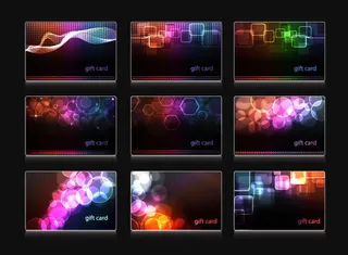 炫动光线卡片背景矢量素材-2