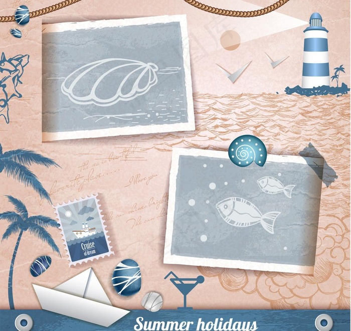 夏季旅游背景图片