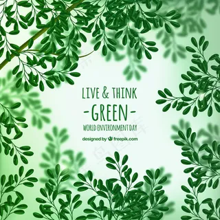 绿色背景矢量图