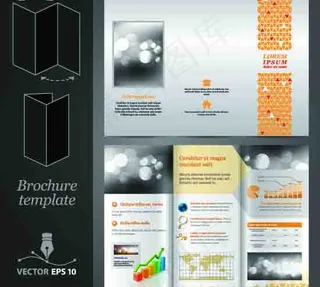 金融矢量画册设计