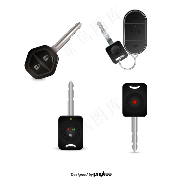 黑色电子车钥匙矢量素材黑色电子车钥匙矢量素材