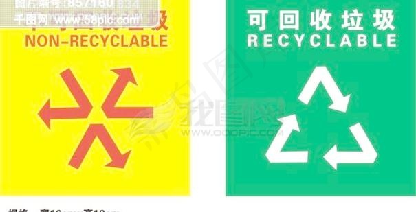 不可回收垃圾cdr矢量模版下载