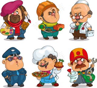 职业人物插画图片