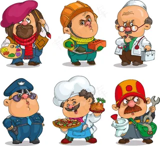 职业人物插画图片