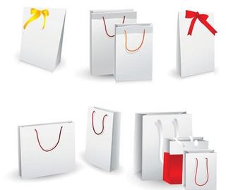 空白手挽袋矢量素材