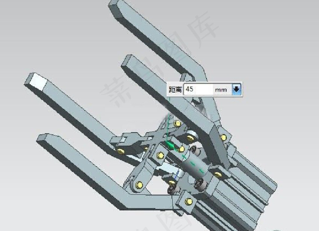 气动爪3D模型